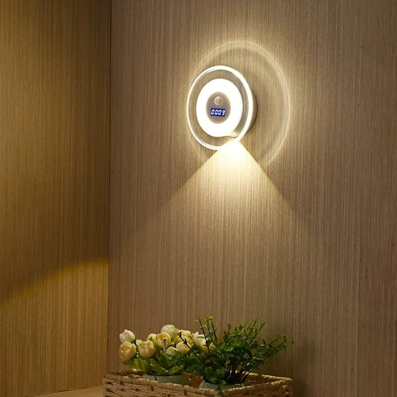 Lampe intelligente avec capteur de mouvement et horloge